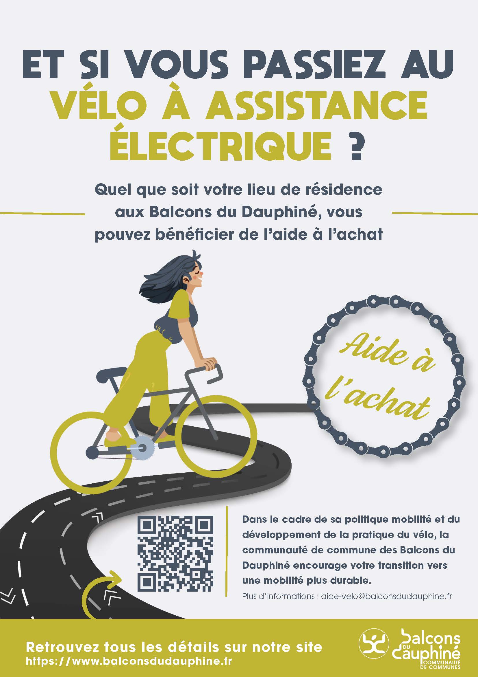 Prime achat vélos à assistance électrique avec la CCBD - La Balme