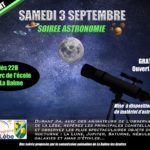 Samedi 3 septembre: soirée astronomie