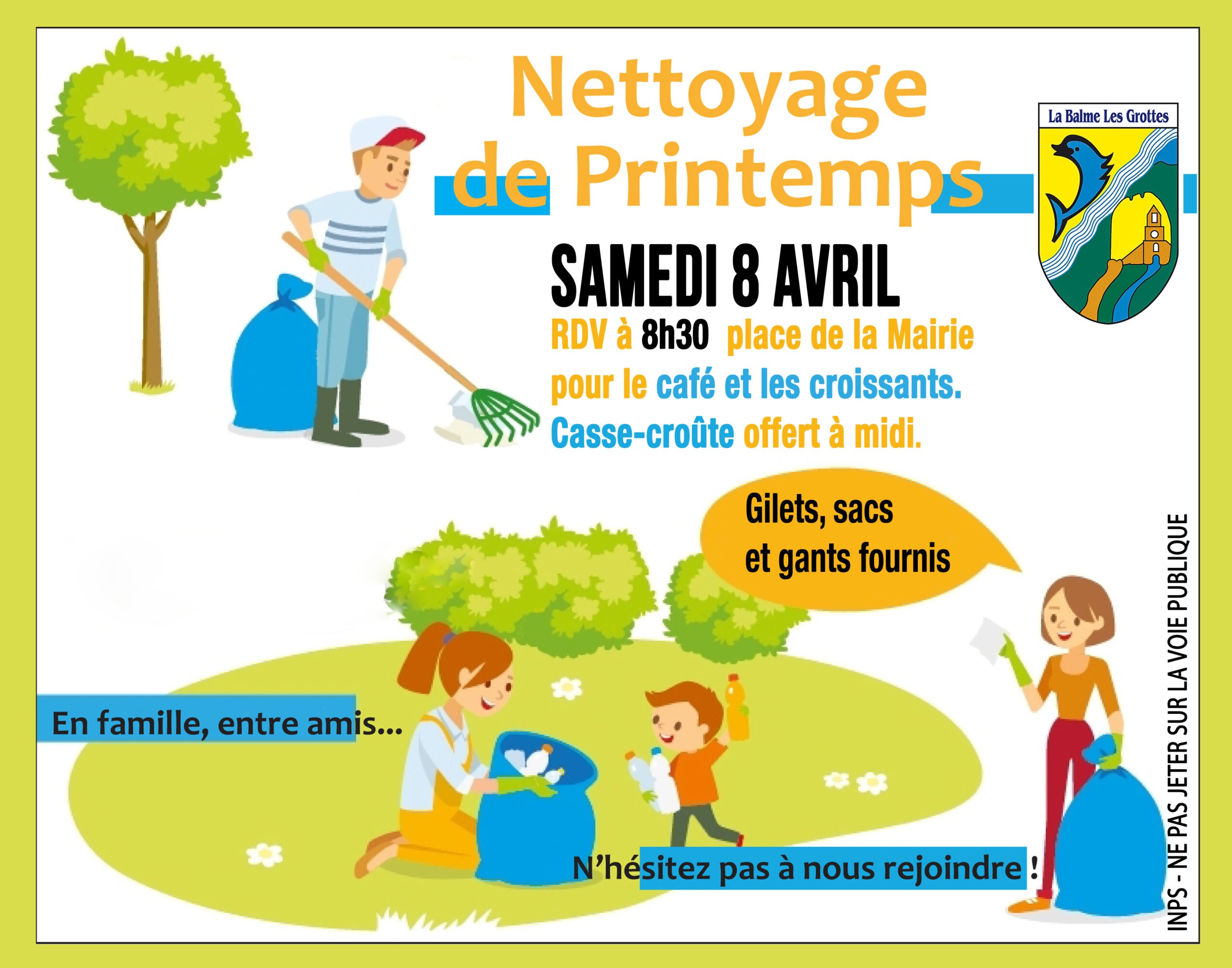 Lire la suite à propos de l’article Nettoyage de printemps: ce sera le 8 avril !