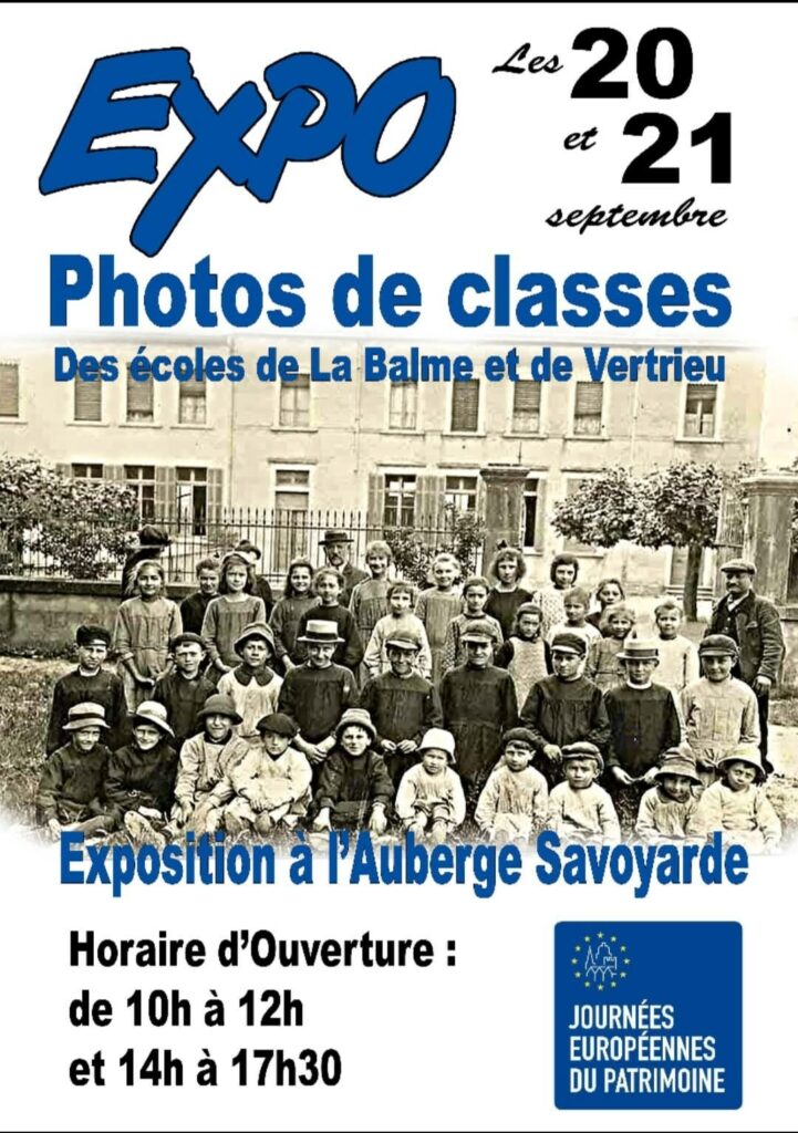 Expo photos de classes 1905-2005 La Balme et Vertrieu