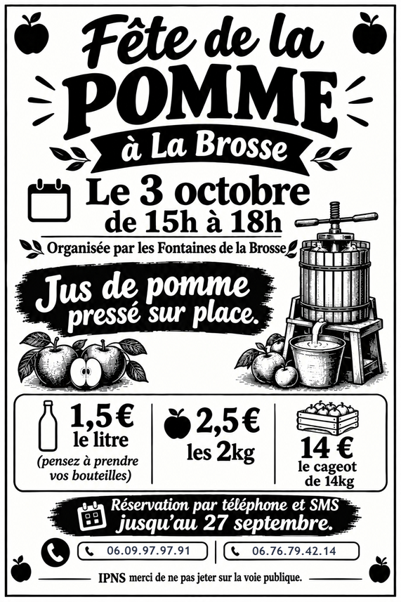 Fête de la Pomme à La Brosse